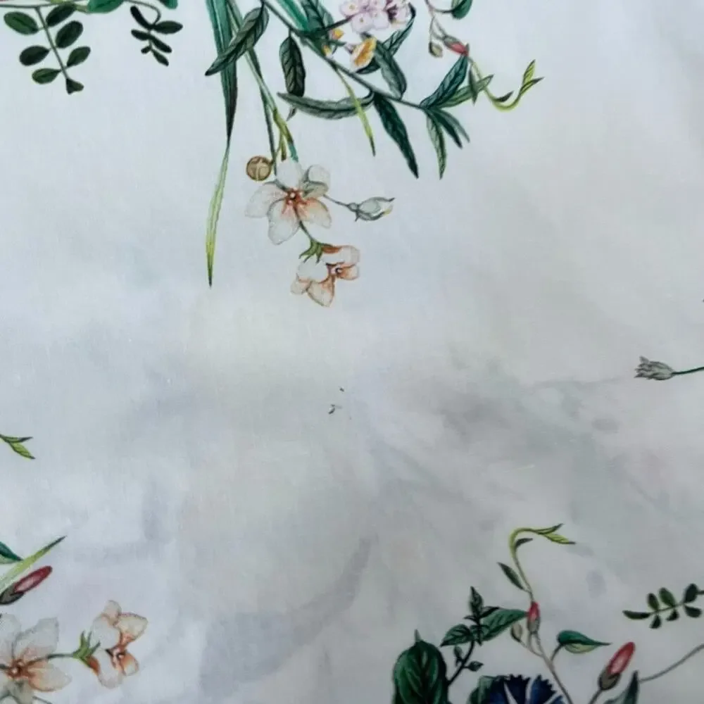Pottery Barn Monique Lhuillier Positano Comforter & Sham 99 x 91 Lemon Print